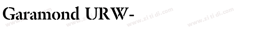Garamond URW字体转换